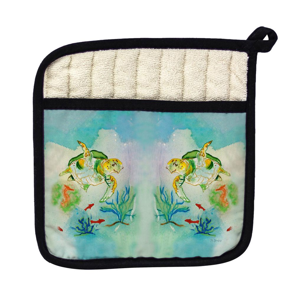 Betsy's Sea Turtle Pot Holder. Picture 1