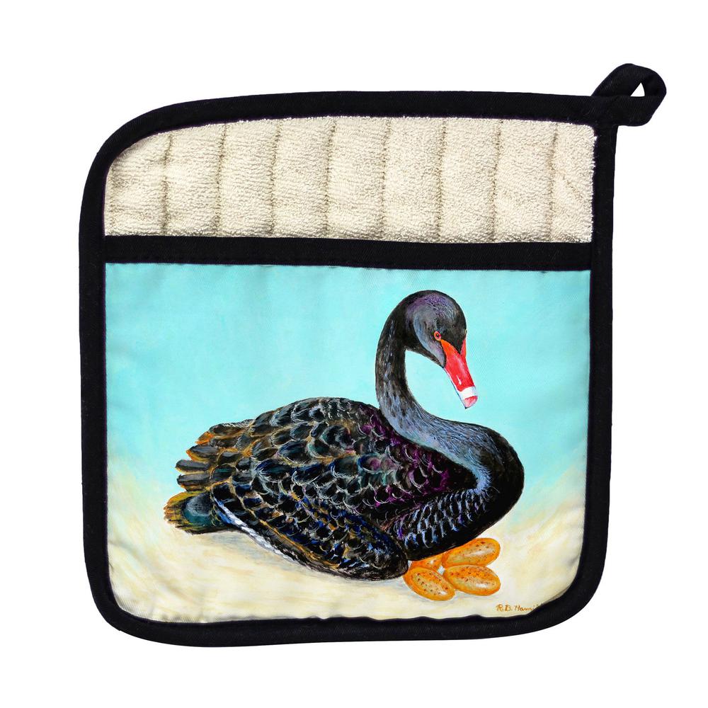 Black Swan Pot Holder. Picture 1