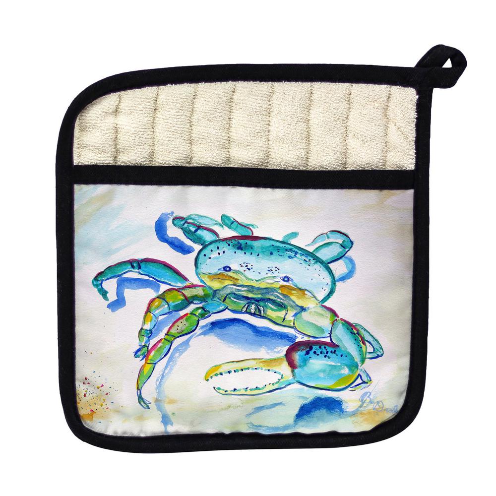 Blue Fiddler Crab Pot Holder. Picture 1