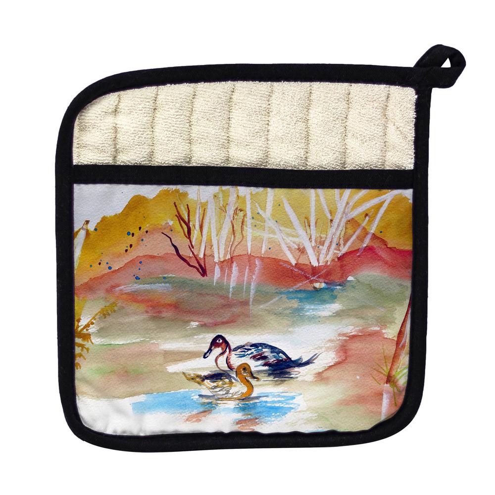 Redhead Pair Pot Holder. Picture 1