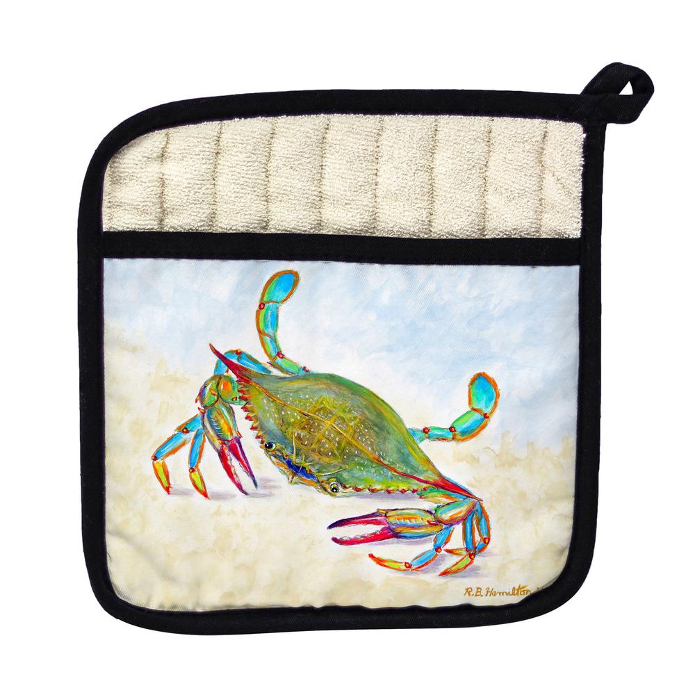 More Than Blue Pot Holder. Picture 1