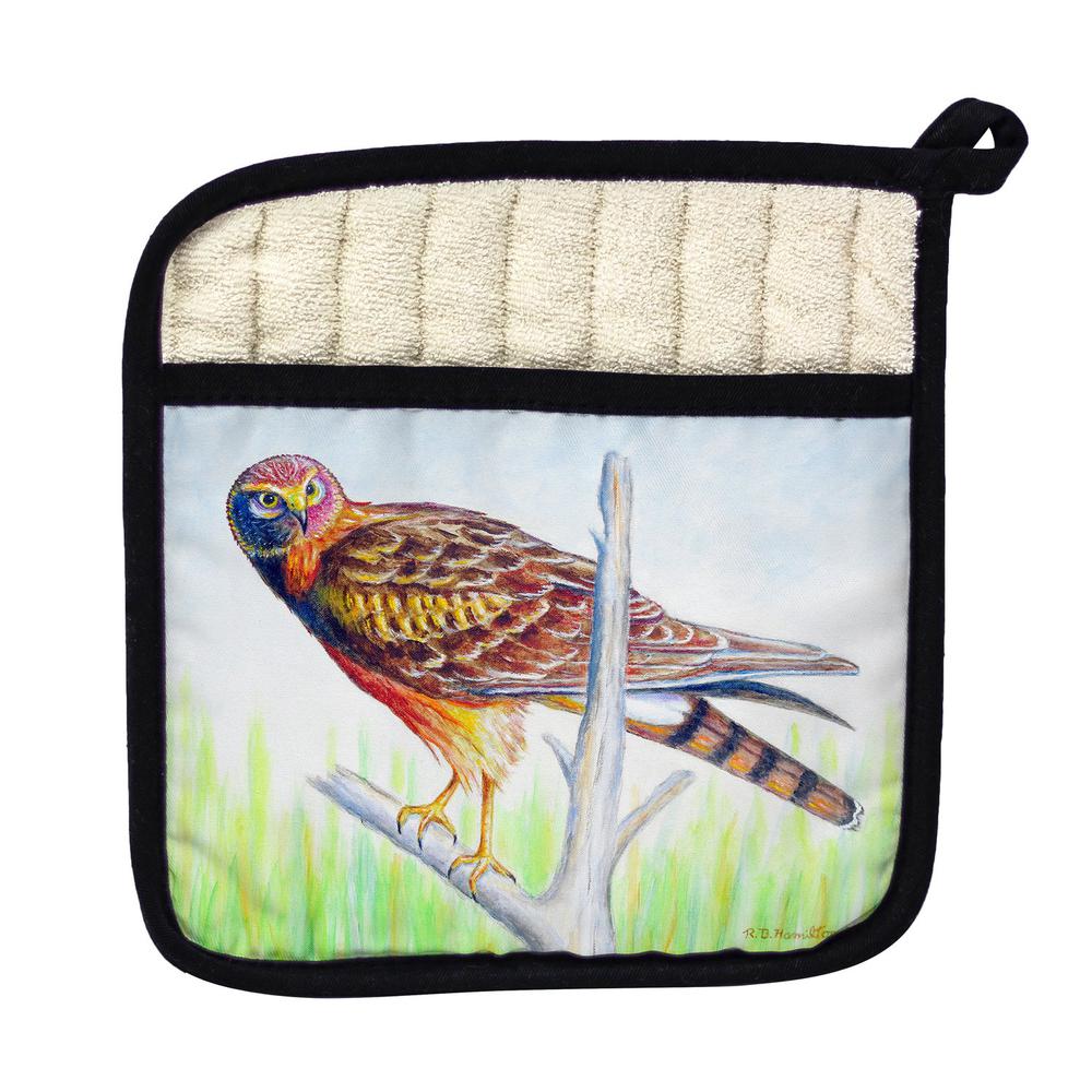 Marsh Hawk Pot Holder. Picture 1