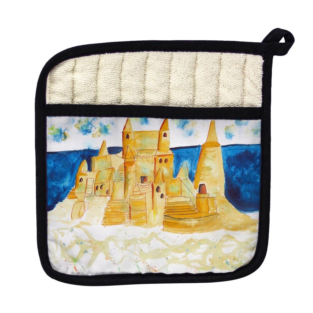 Sand Castle Pot Holder. Picture 1