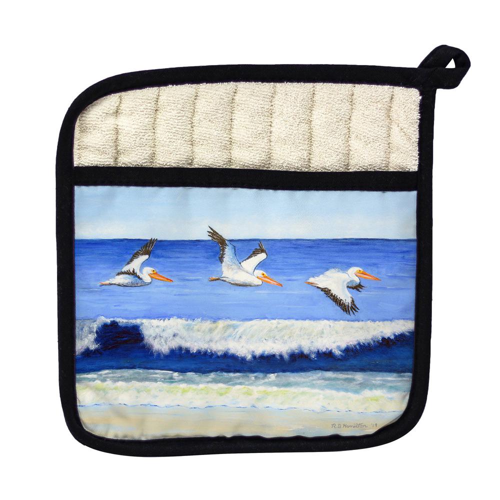 Skimming the Surf Pot Holder. Picture 1