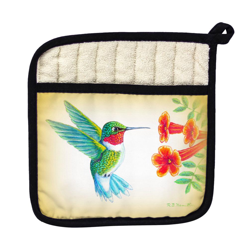 Dick's Hummingbird Pot Holder. Picture 1