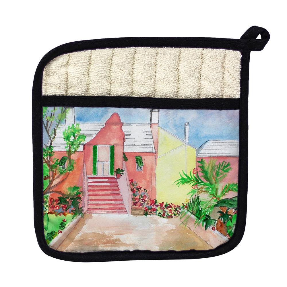 Bermuda House Pot Holder. Picture 1