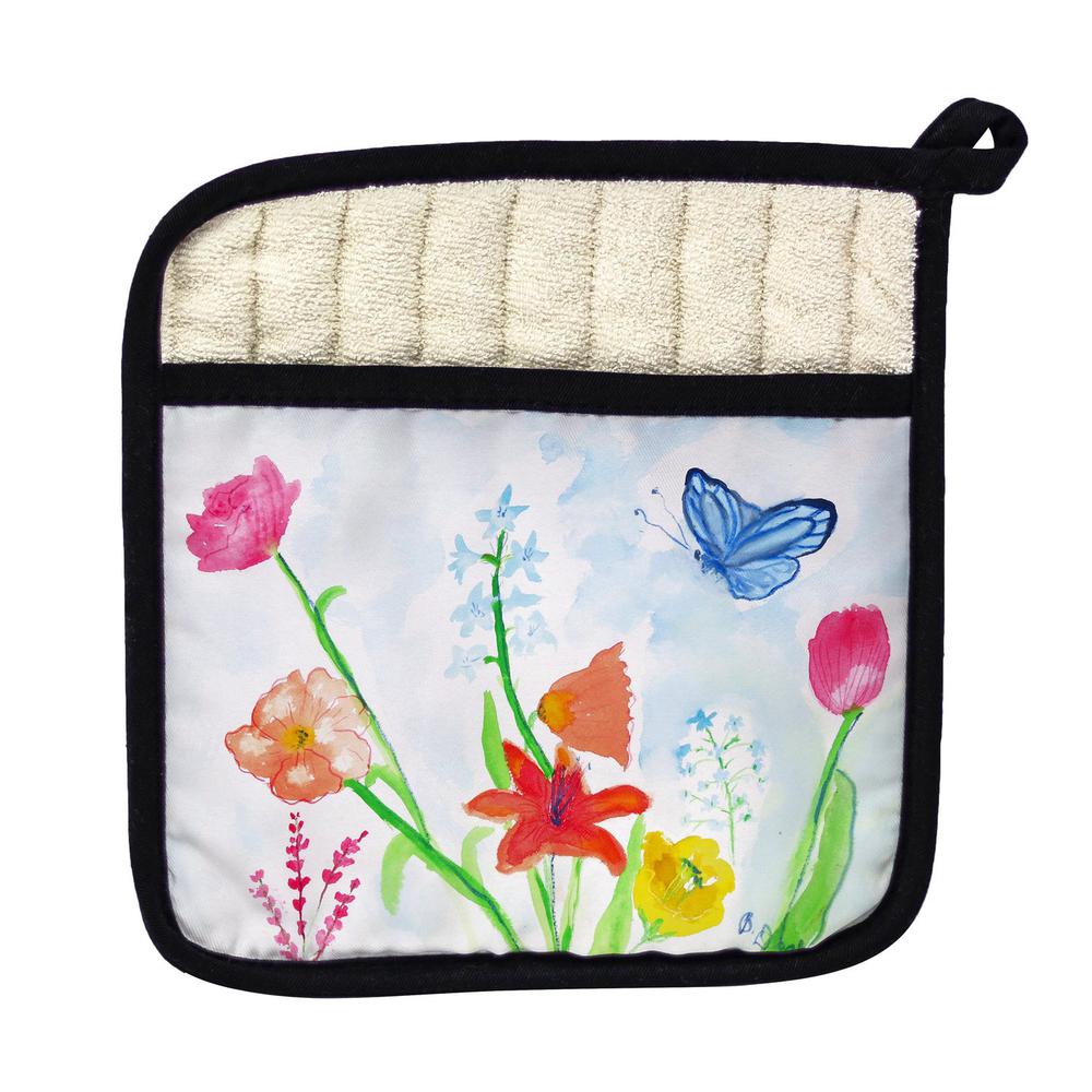 Pastel Garden Pot Holder. Picture 1