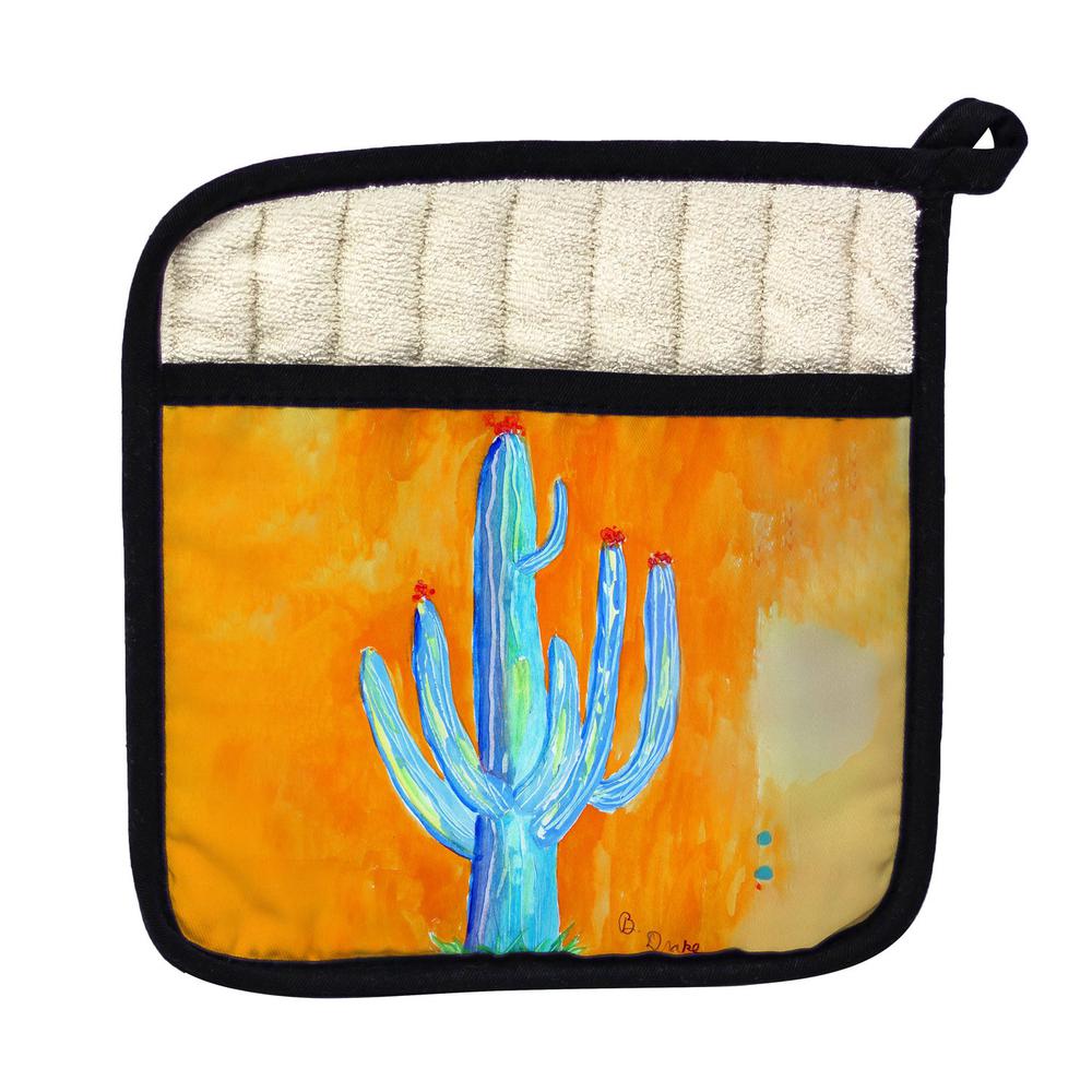 Tall Cactus Pot Holder. Picture 1