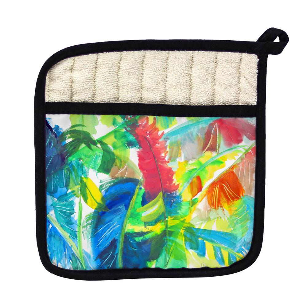 Abstract Palms Pot Holder. Picture 1
