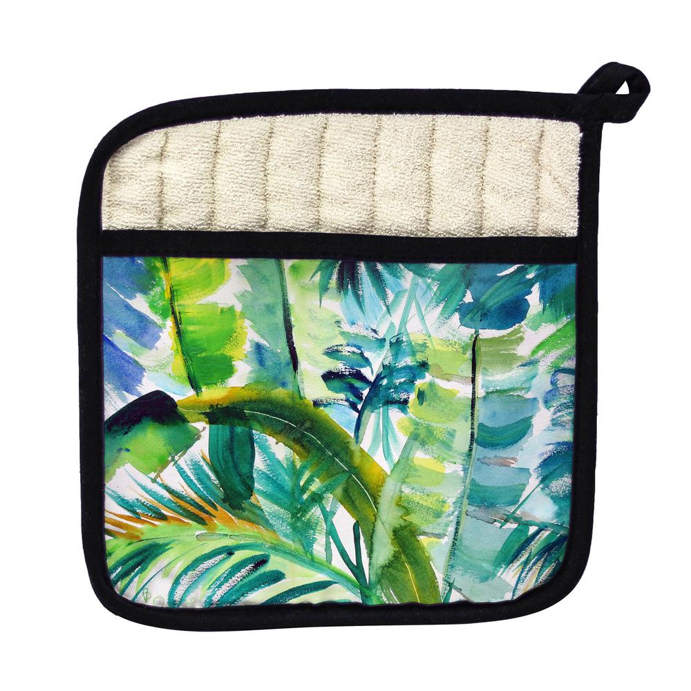 Jungle Greens Pot Holder. Picture 1