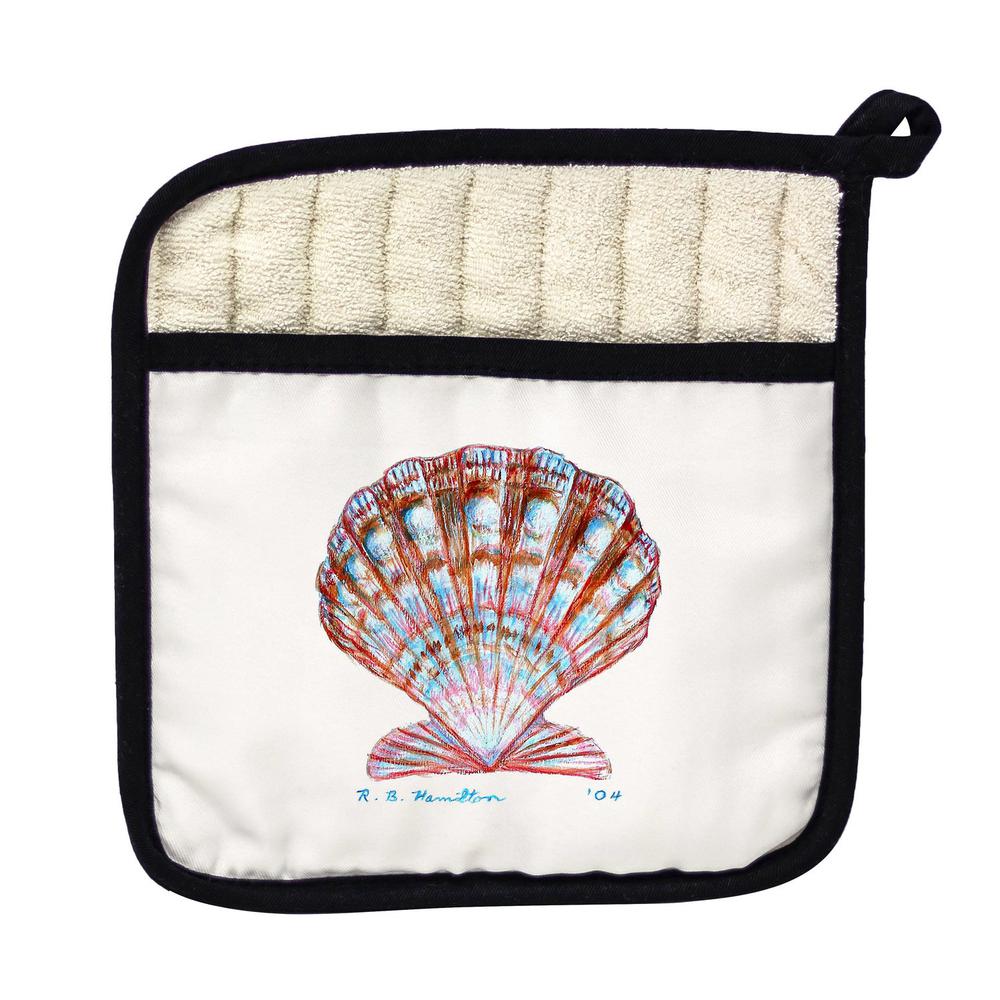 Scallop Shell Pot Holder. Picture 1