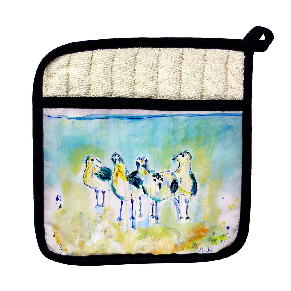 Abstract Gulls II Pot Holder. Picture 1