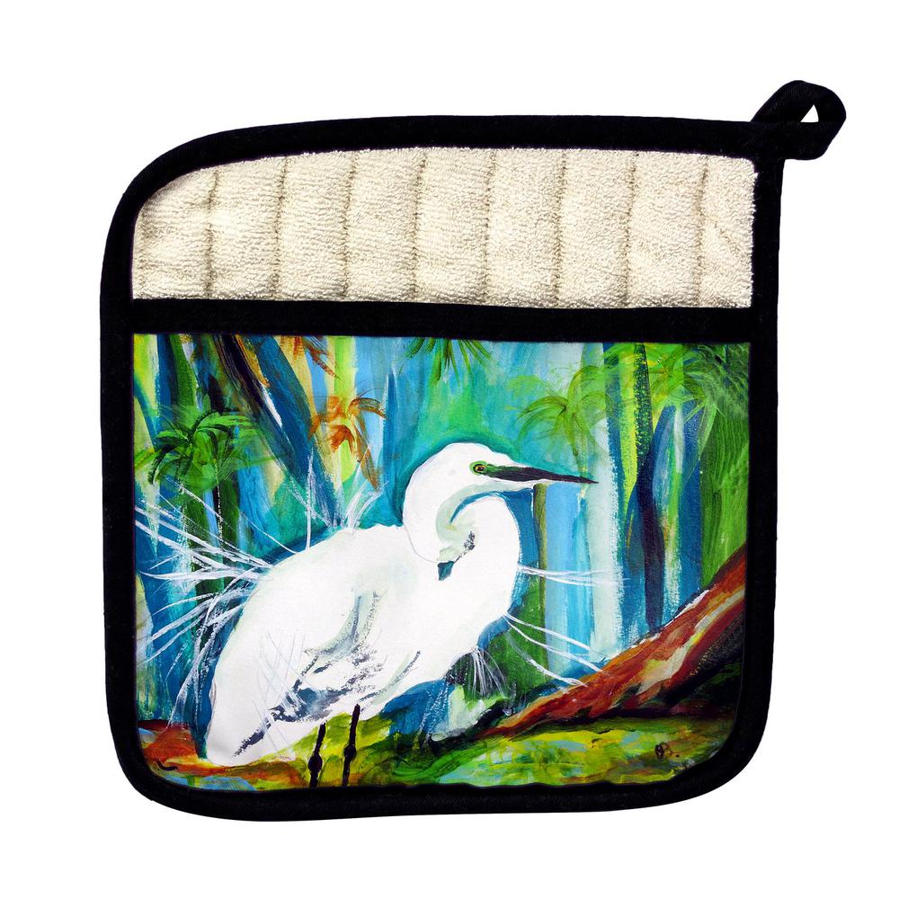 Acyrlic Egret Pot Holder. Picture 1
