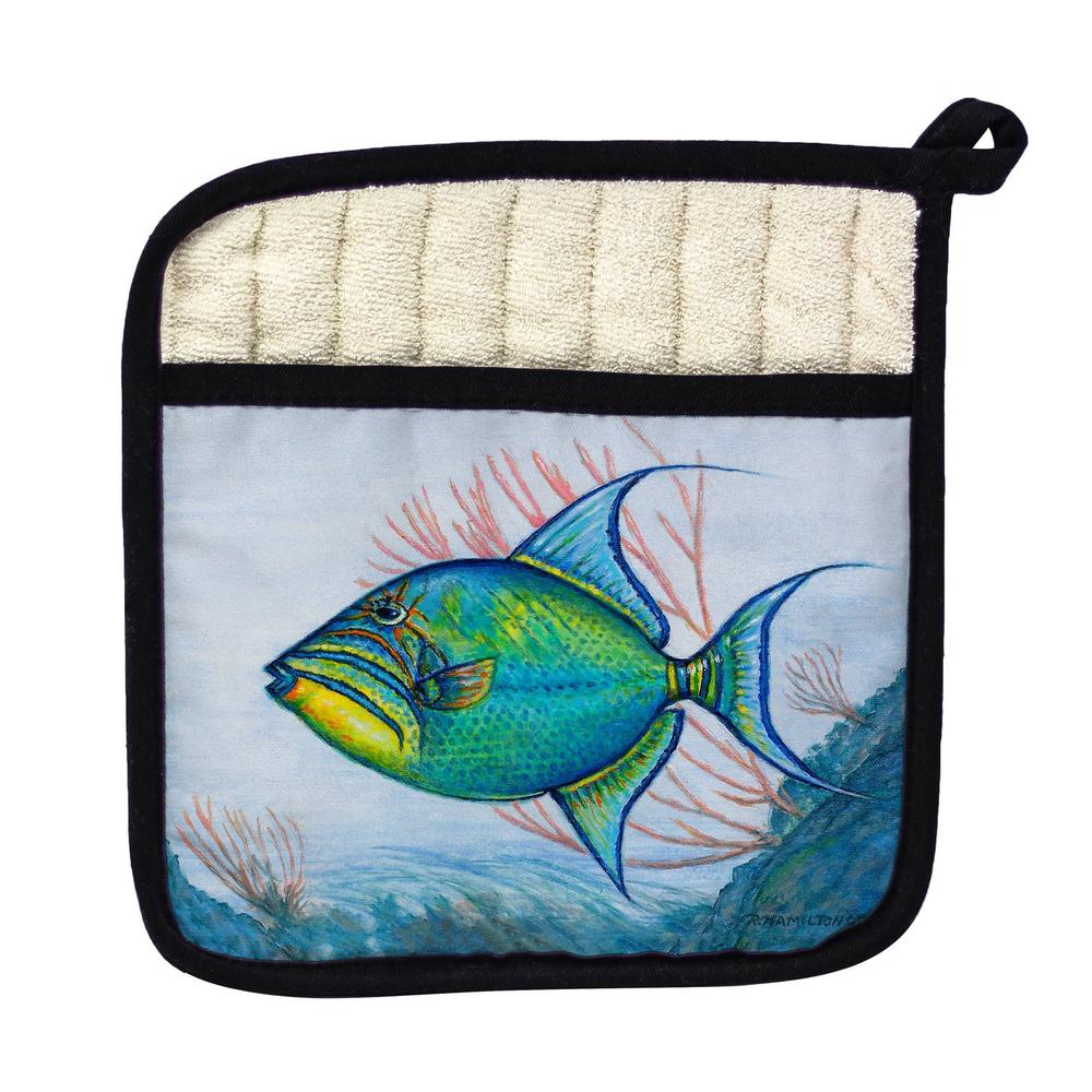 Trigger Fish Original Pot Holder. Picture 1