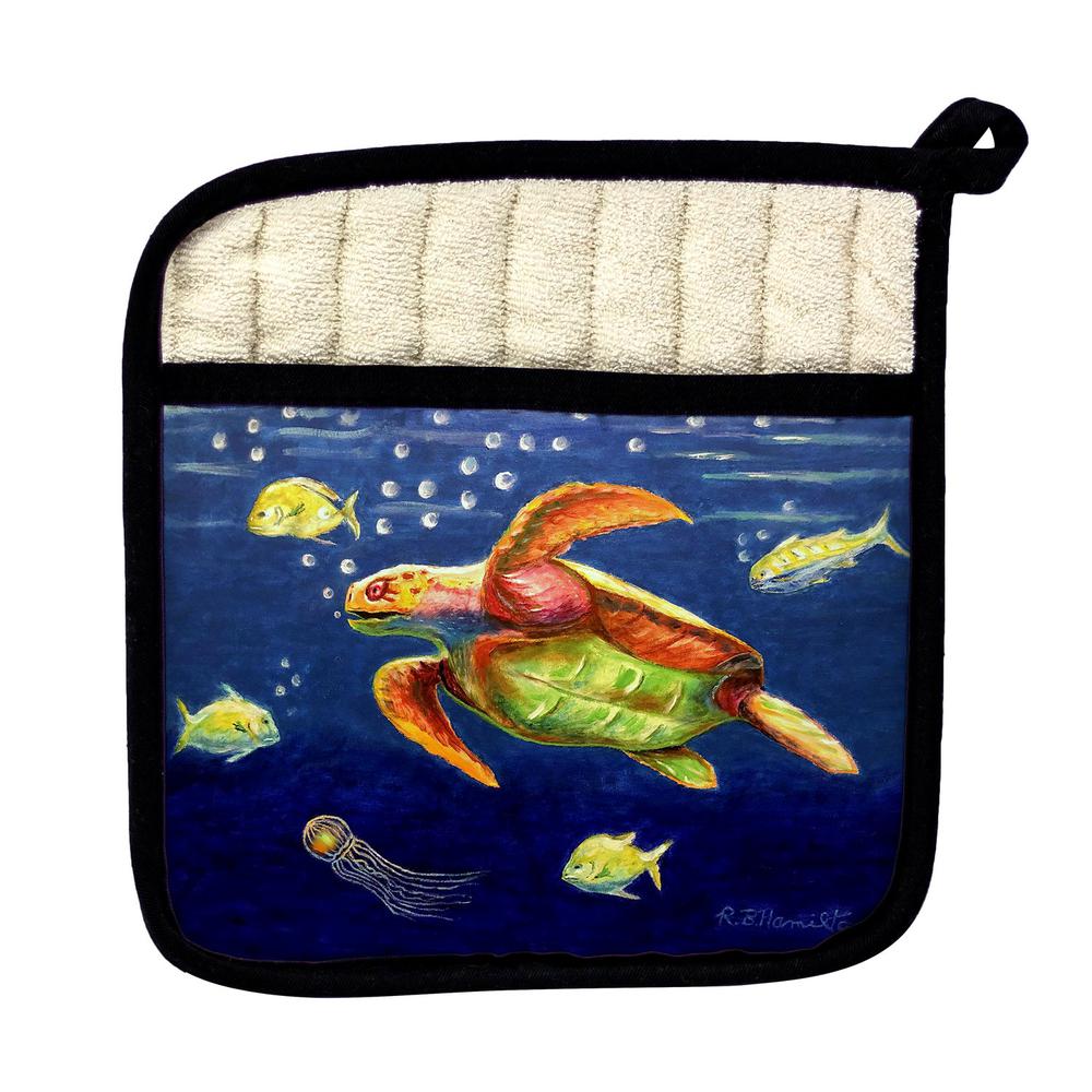 Dick's Sea Turtle Pot Holder. Picture 1