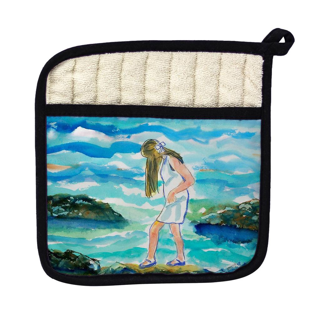 Mia on the Rocks Pot Holder. Picture 1