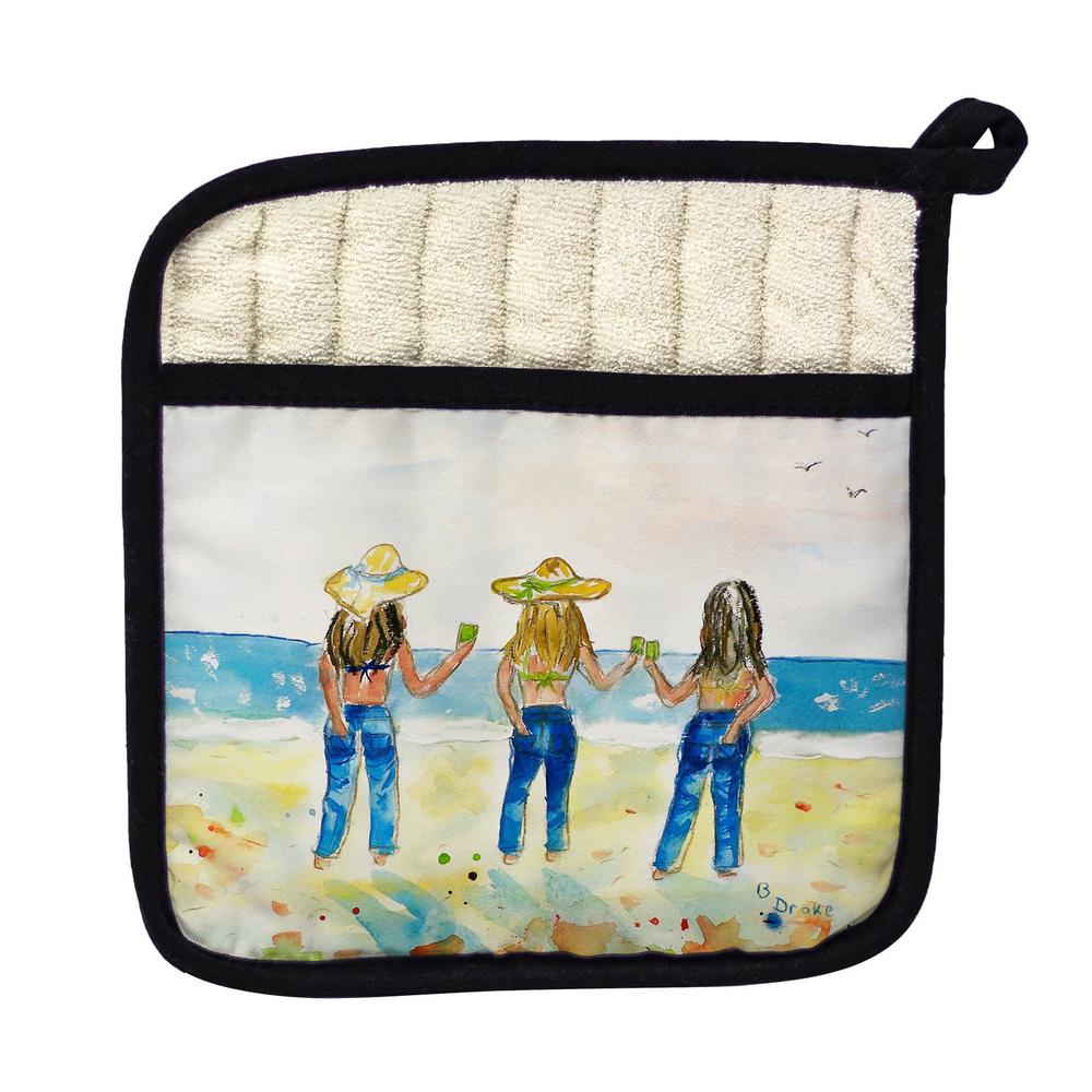 Bottoms Up Standing Pot Holder. Picture 1