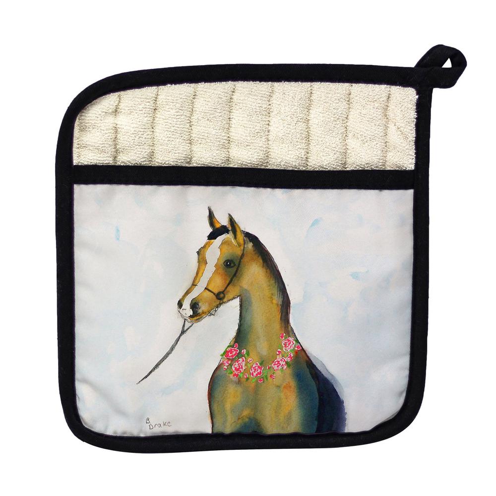 Horse & Garland Pot Holder. Picture 1