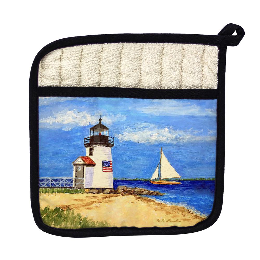 Brant Point Lighthouse, MA Pot Holder. Picture 1