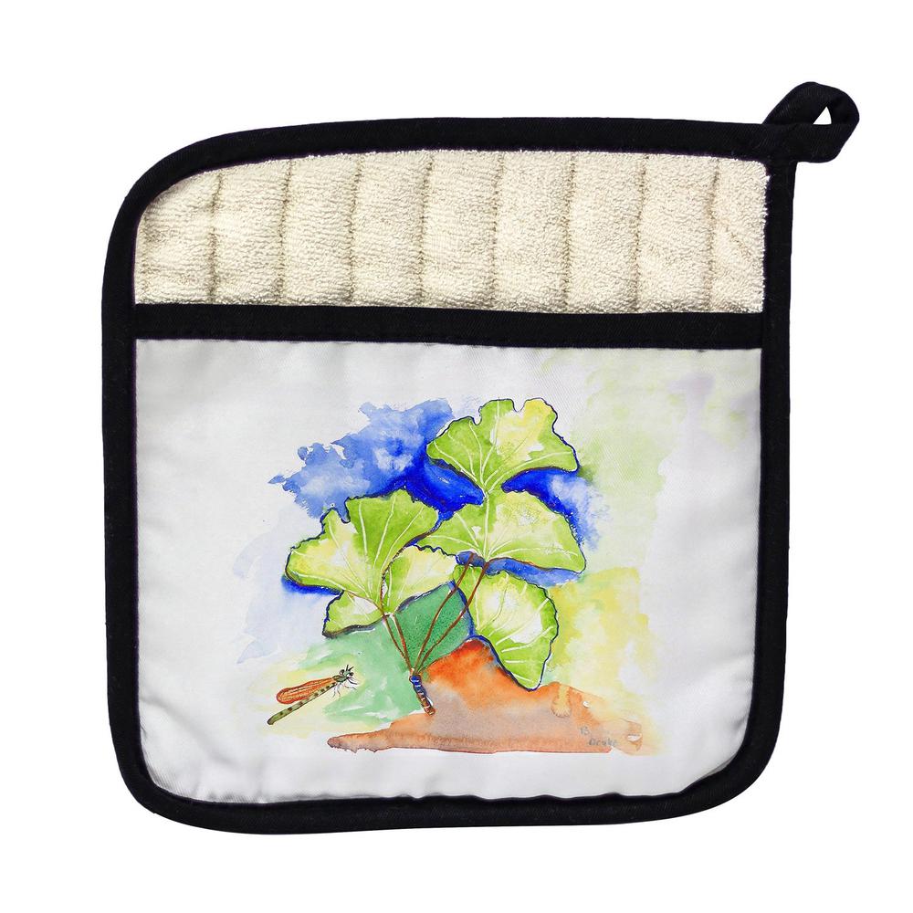 Ginko Leaves Pot Holder. Picture 1