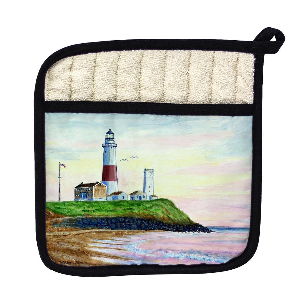 Montauk Lighthouse, NY Pot Holder. Picture 1