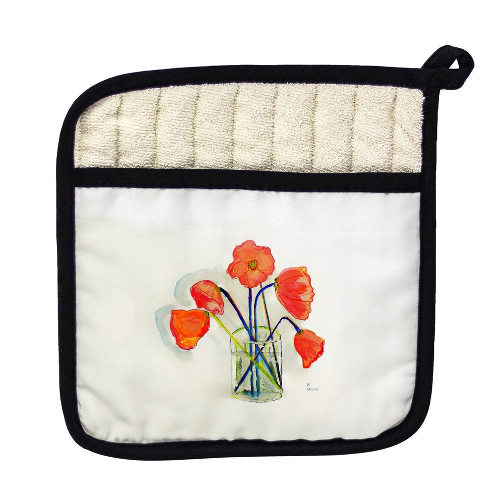 Poppies in Vase Pot Holder. Picture 1