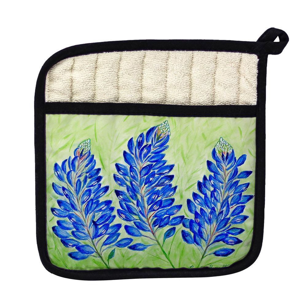 Blue Bonnets Pot Holder. Picture 1