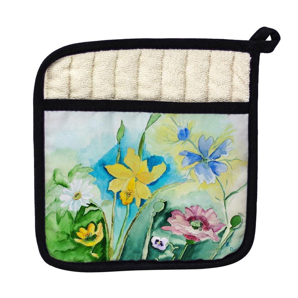 Betsy's Florals Pot Holder. Picture 1