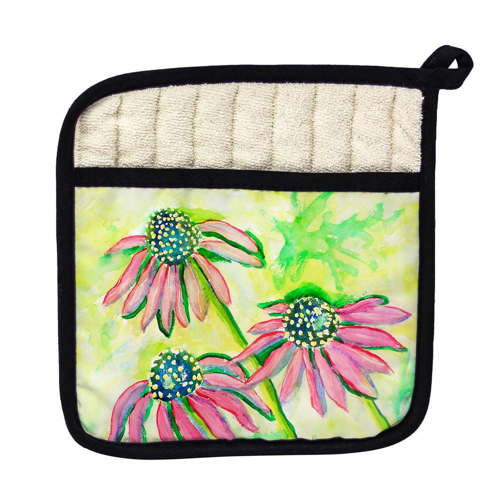 Cone Flowers Pot Holder. Picture 1