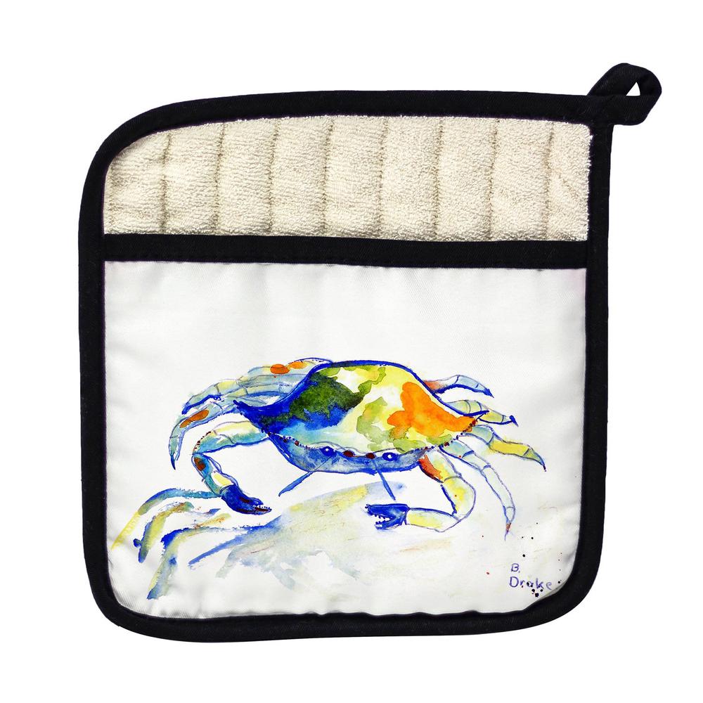 Yellow Crab Pot Holder. Picture 1