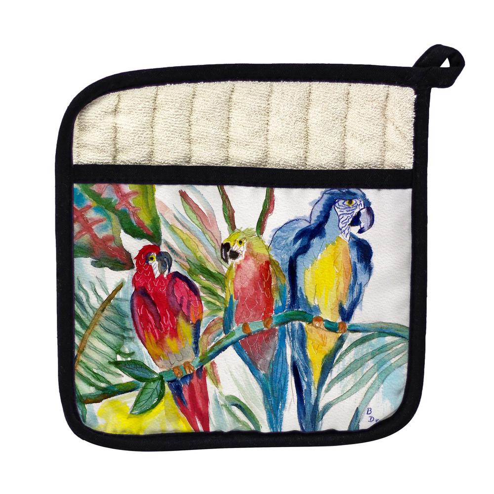 Parrot Family Pot Holder. Picture 1