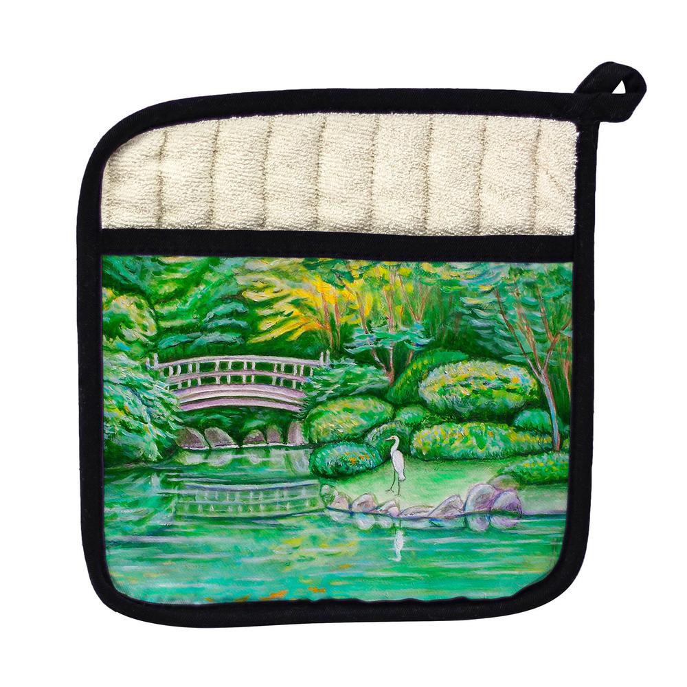 Japanese Garden Pot Holder. Picture 1