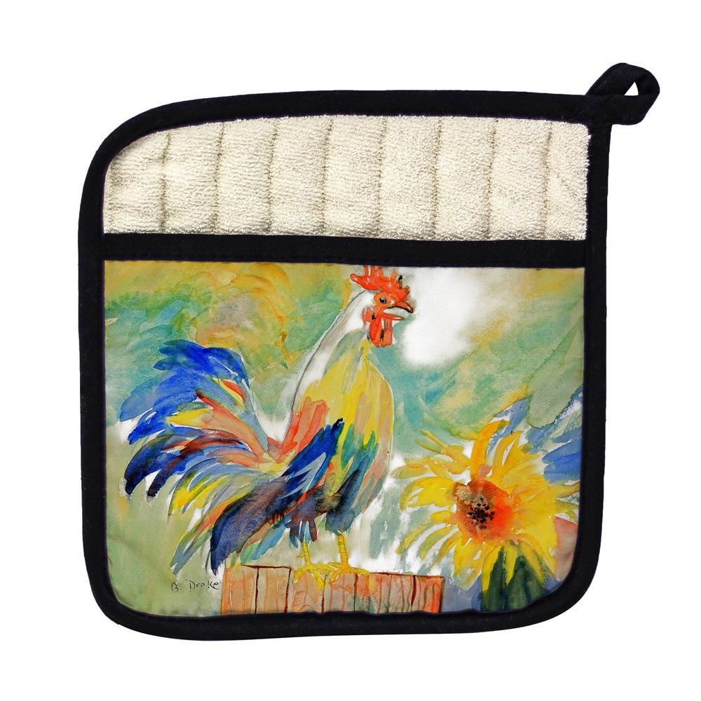 Betsy's Rooster Pot Holder. Picture 1