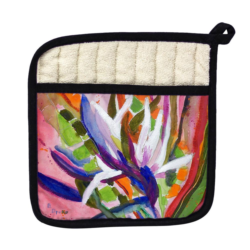 Betsy's Bird of Paradise Pot Holder. Picture 1