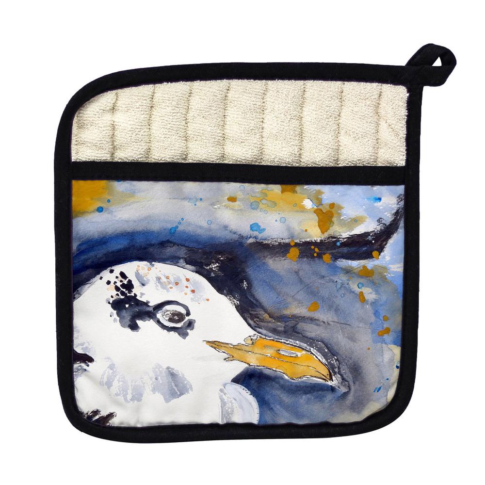 Gull Portrait Right Pot Holder. Picture 1