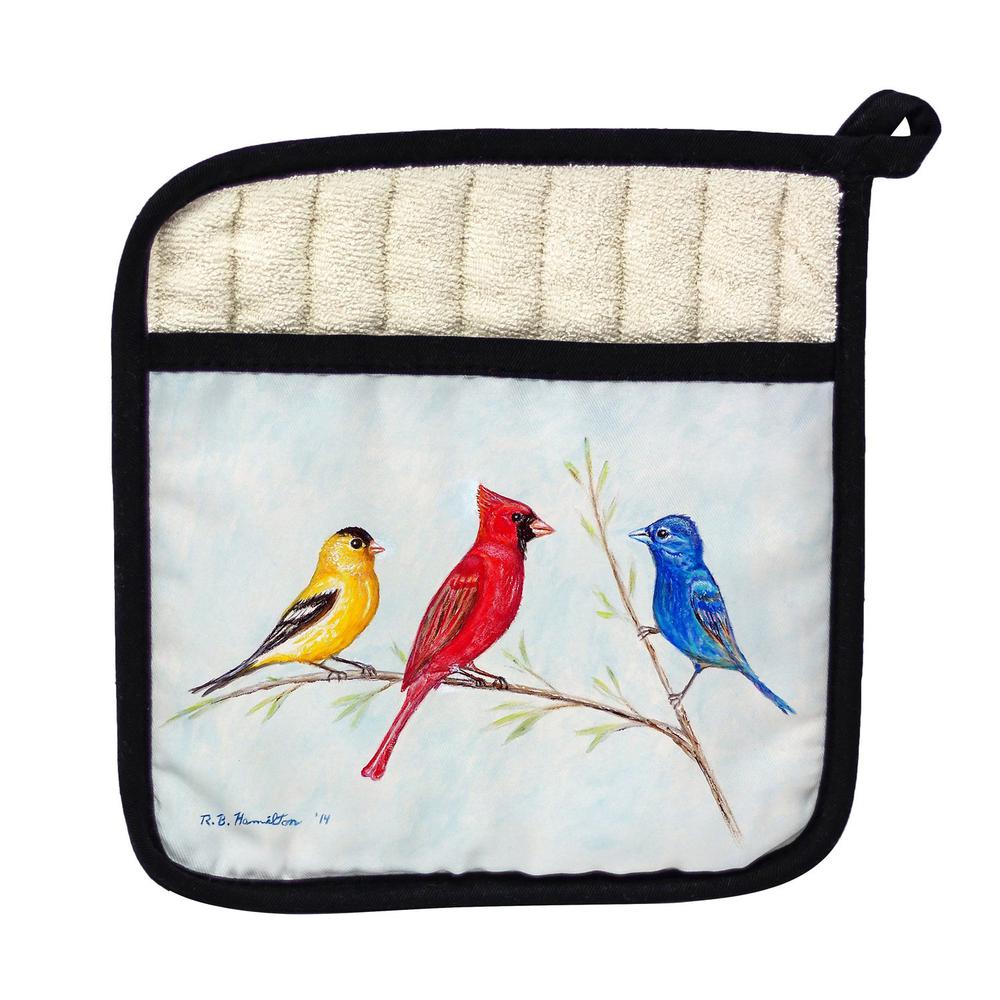 Three Birds Pot Holder. Picture 1