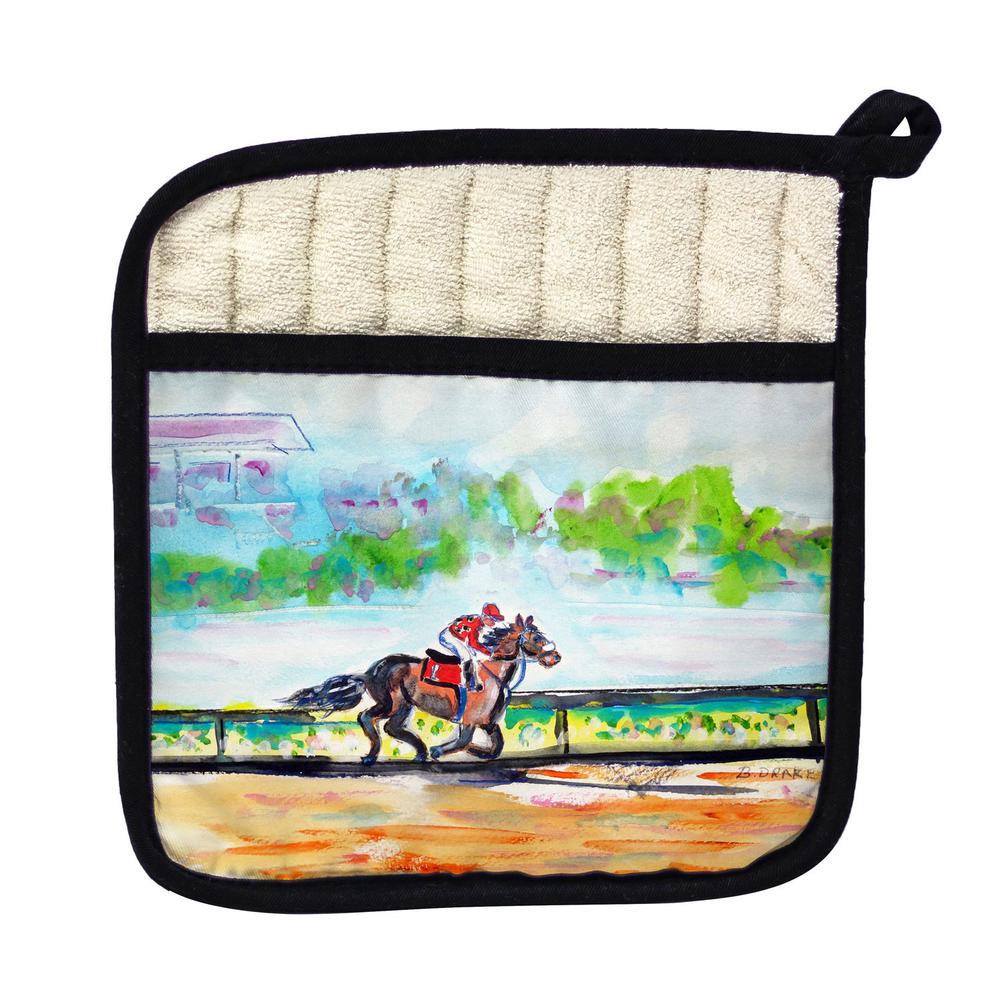 Inside Track Pot Holder. Picture 1