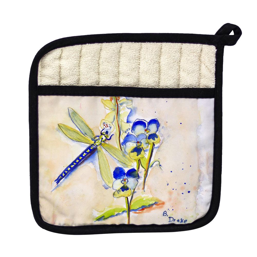 Blue DragonFly Pot Holder. Picture 1