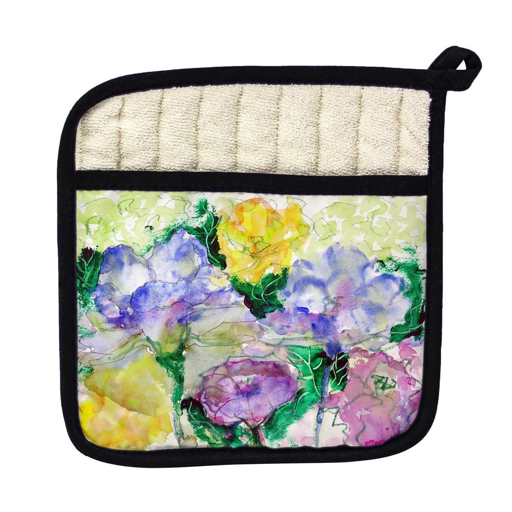 Watercolor Garden Pot Holder. Picture 1