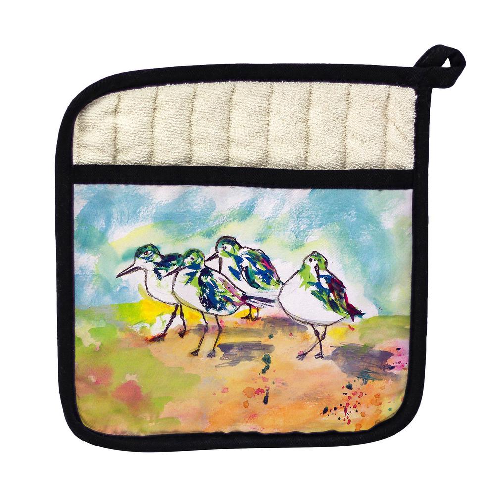 Sanderlings Pot Holder. Picture 1
