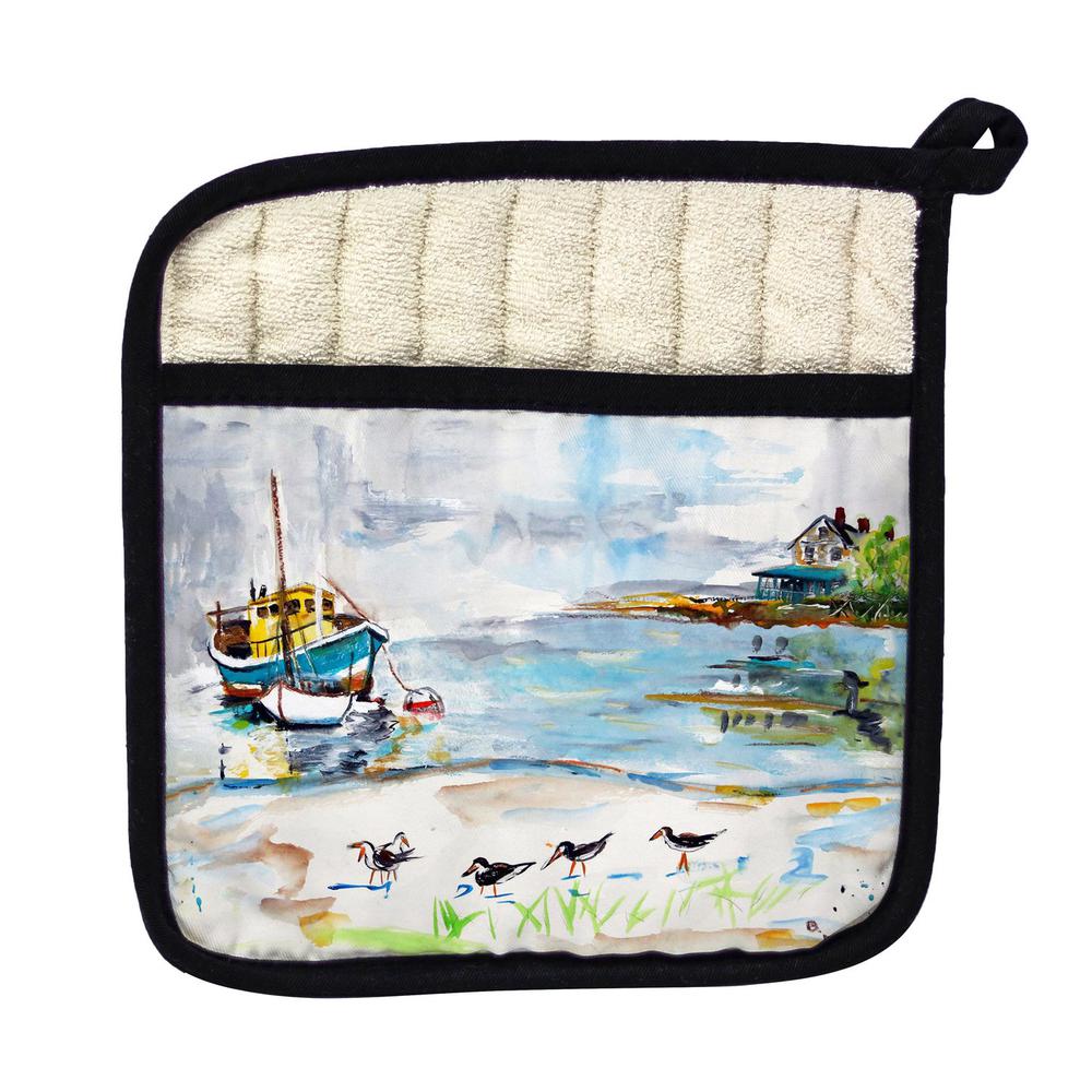 Boat & Sandpipers Pot Holder. Picture 1