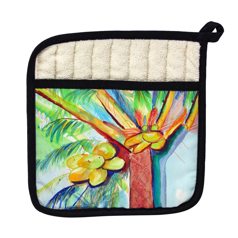 Cocoa Nut Tree Pot Holder. Picture 1