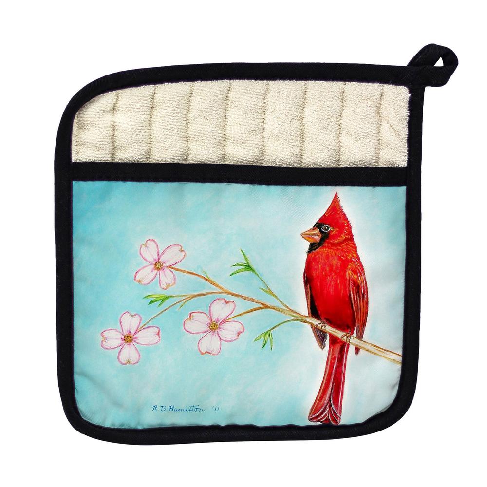 Dick's Cardinal Pot Holder. Picture 1