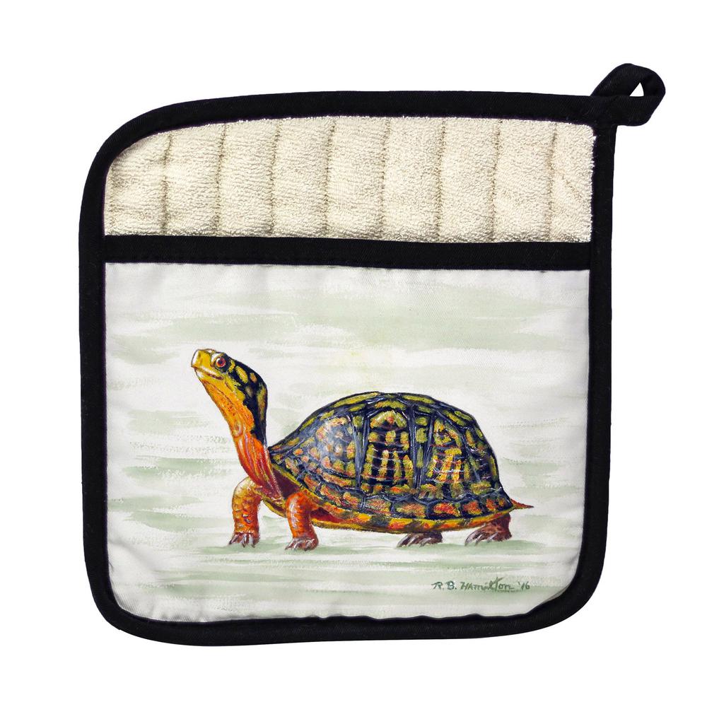 Happy Turtle Pot Holder. Picture 1