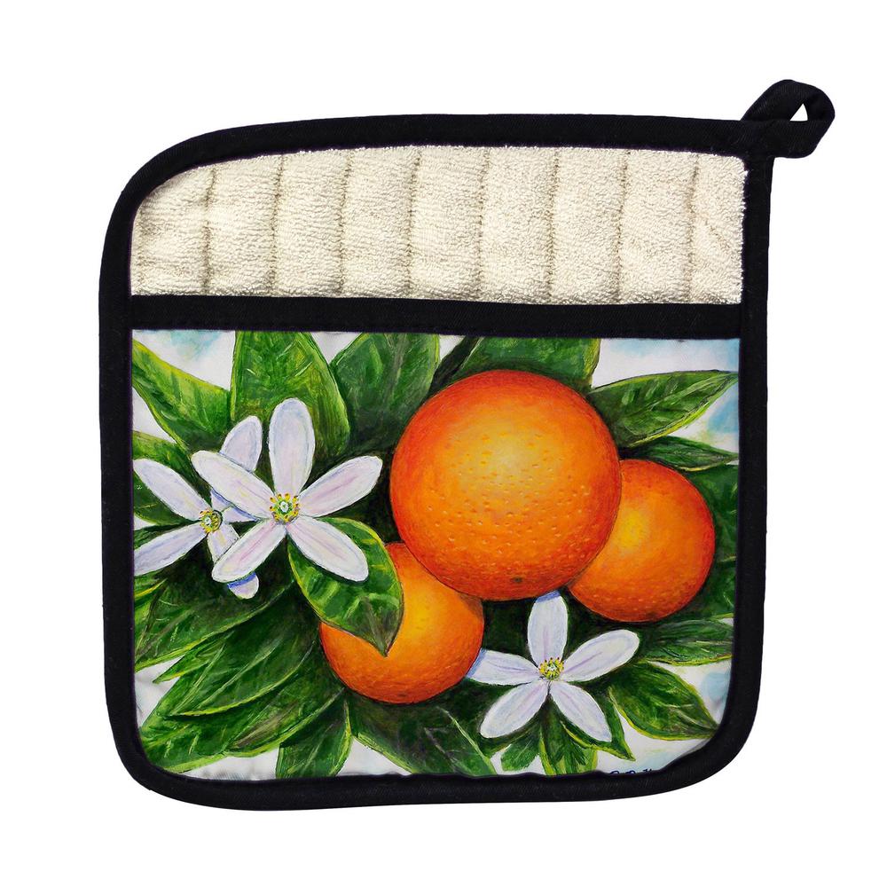 Orange Pot Holder. Picture 1
