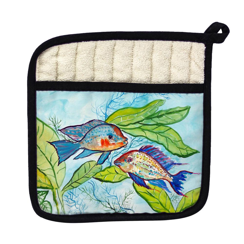 Pair of Fish Pot Holder. Picture 1