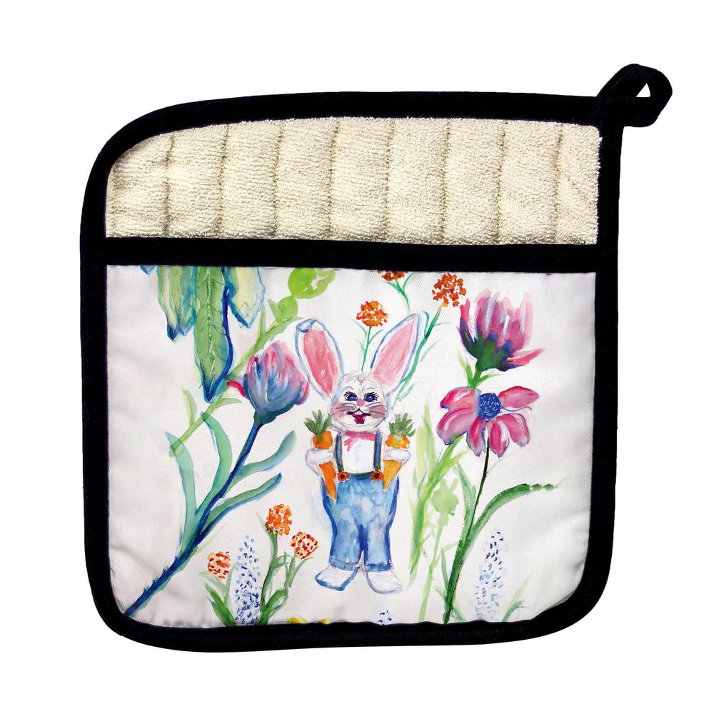 Mr. Farmer Rabbit Pot Holder. Picture 1