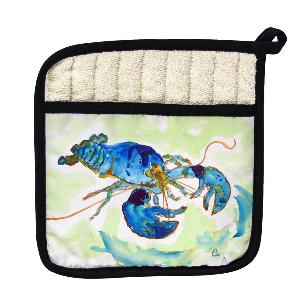 Green-Blue Lobster Pot Holder. Picture 1