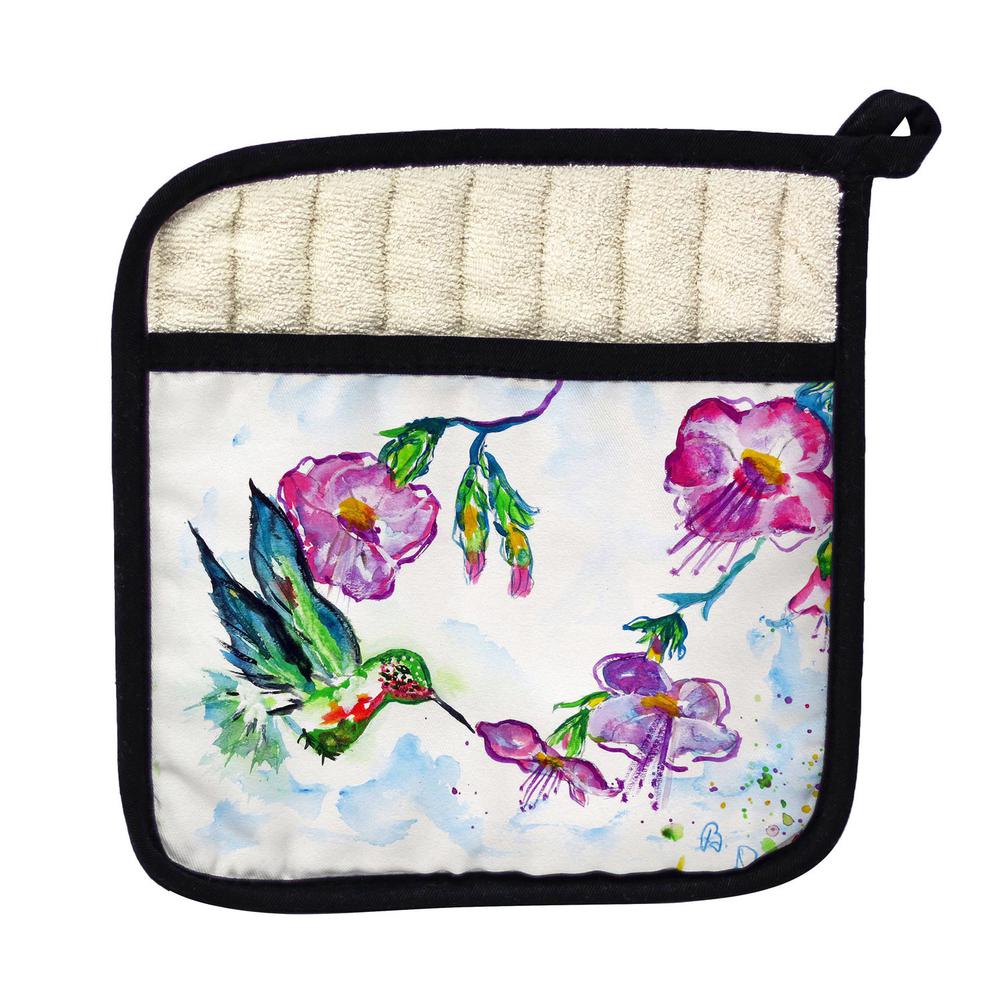 Feeding Hummingbird Pot Holder. Picture 1