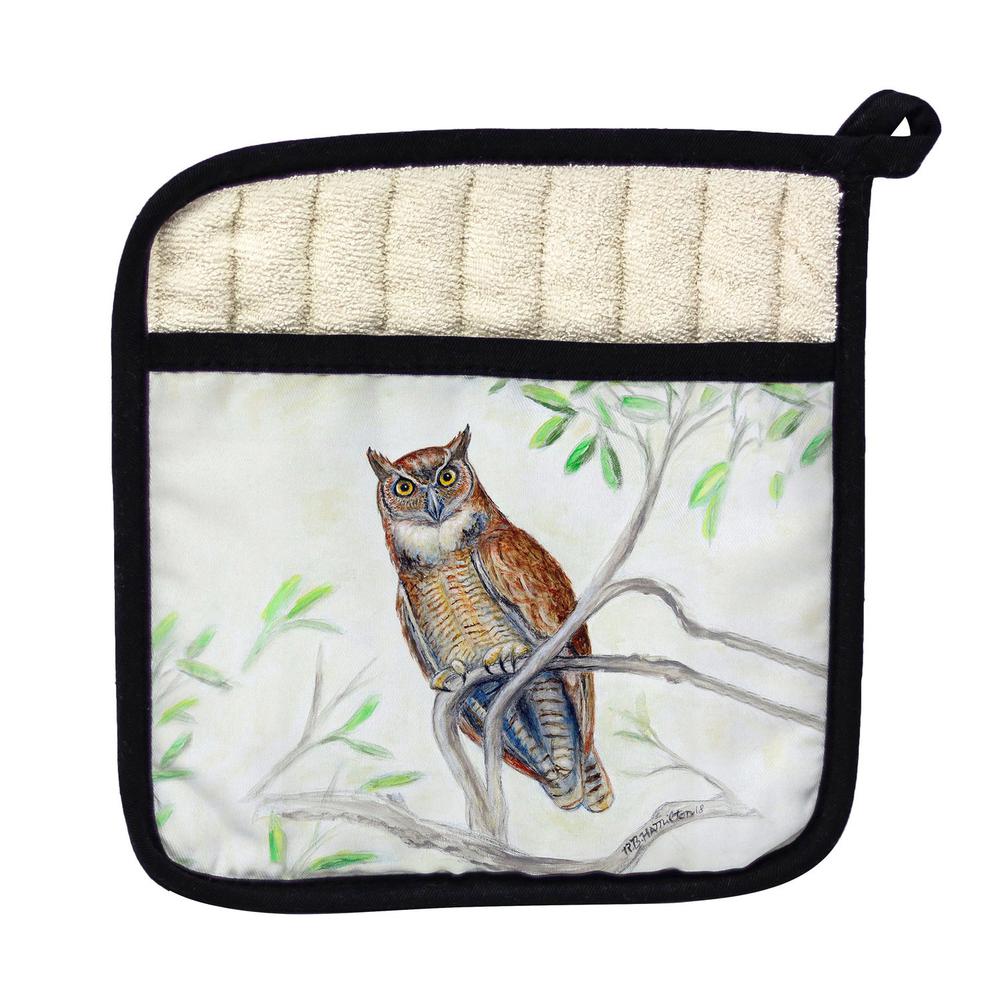 Great Horned Owl Pot Holder. Picture 1